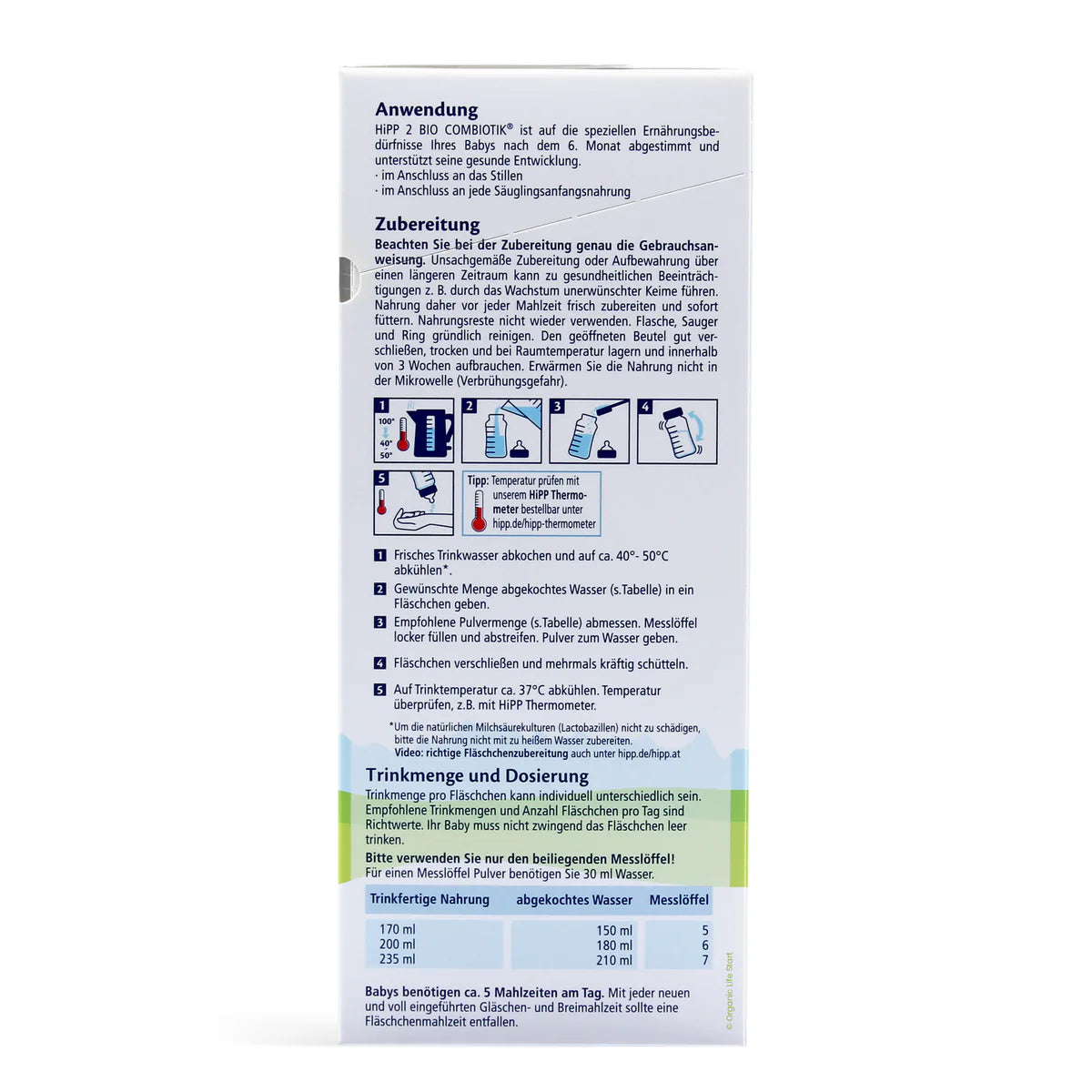 HiPP Bio Combiotik Stage 2 German Infant Milk Formula