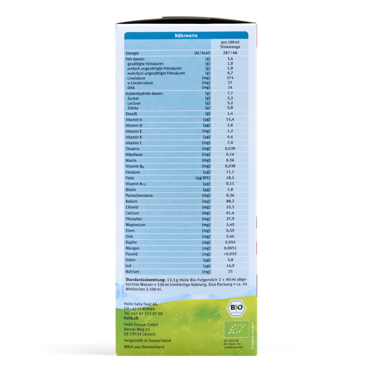 Holle Bio Stage 2 Organic Follow-On Infant Milk Formula