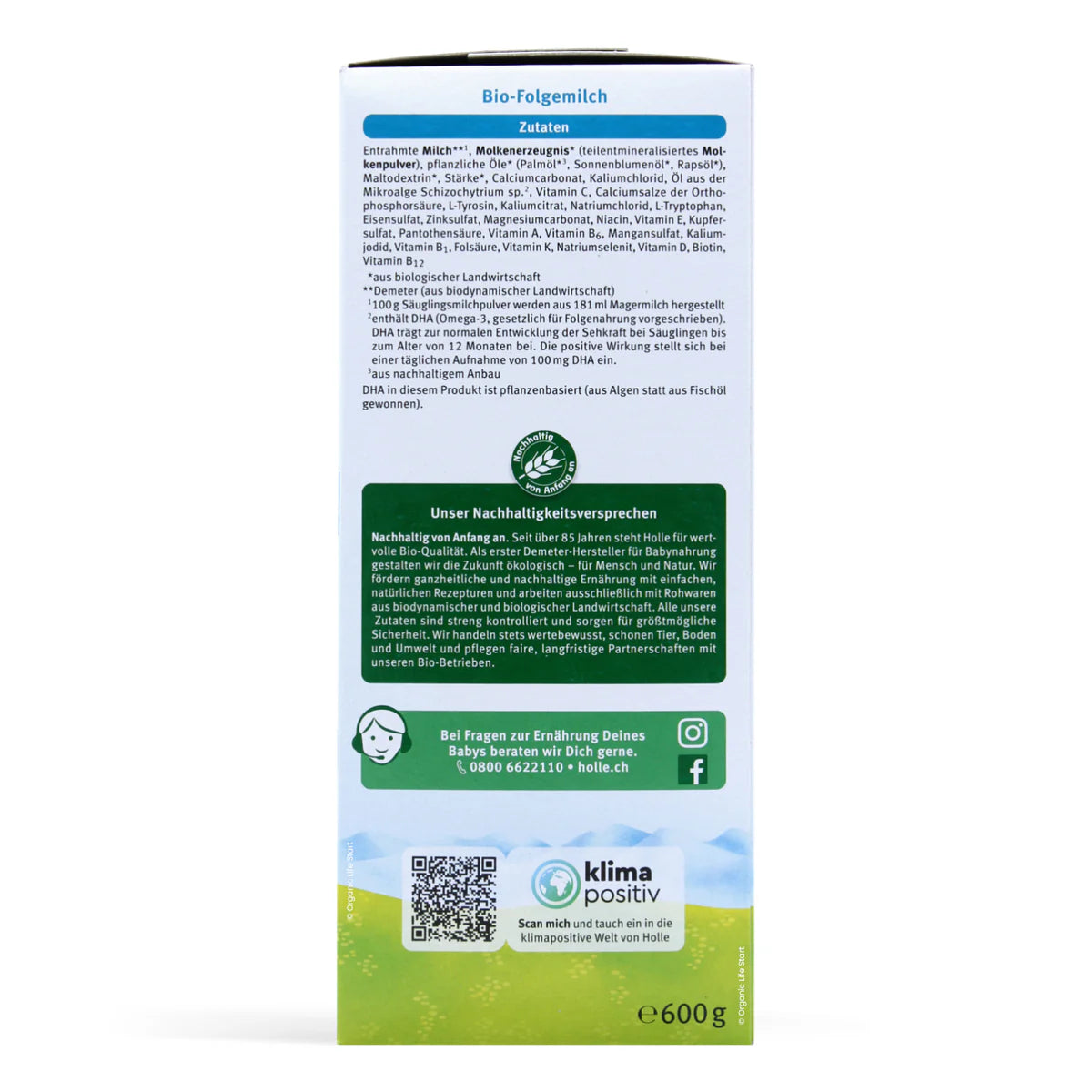 Holle Bio Stage 3 Organic Follow-On Milk Formula