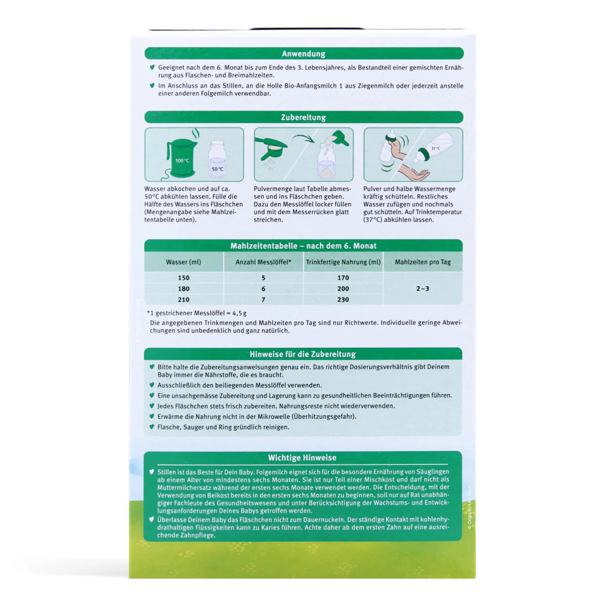 Holle Goat Stage 2 Organic Follow-On Milk Formula