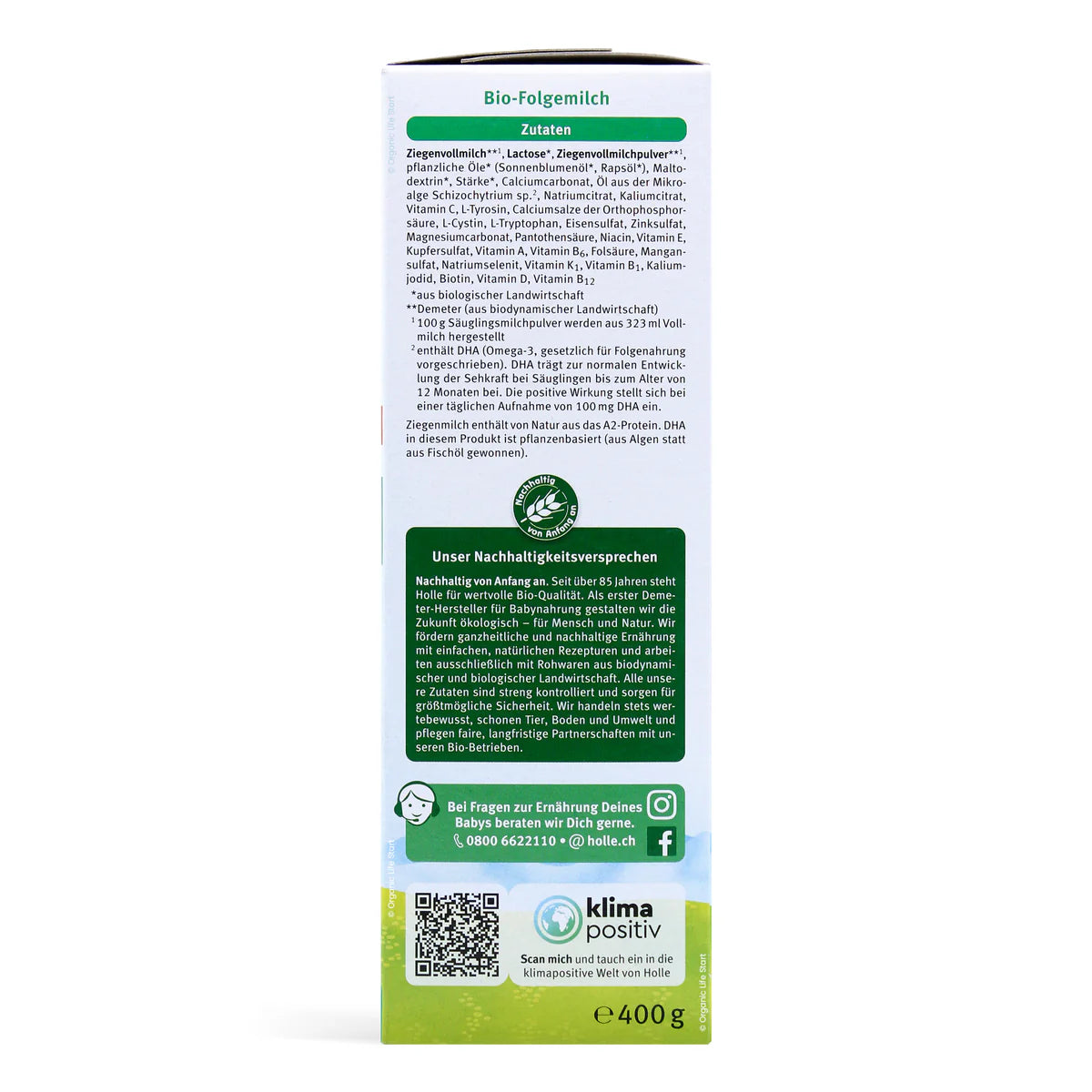 Holle Goat Stage 3 Organic Infant Milk Formula