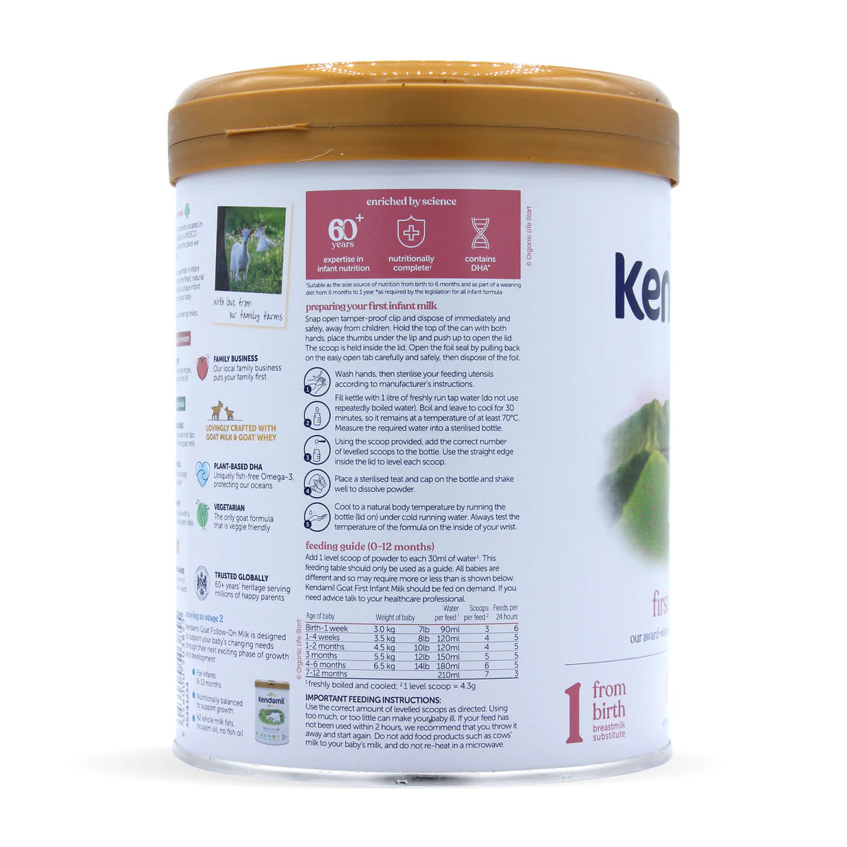 Kendamil Goat Stage 1 First Infant Milk Formula