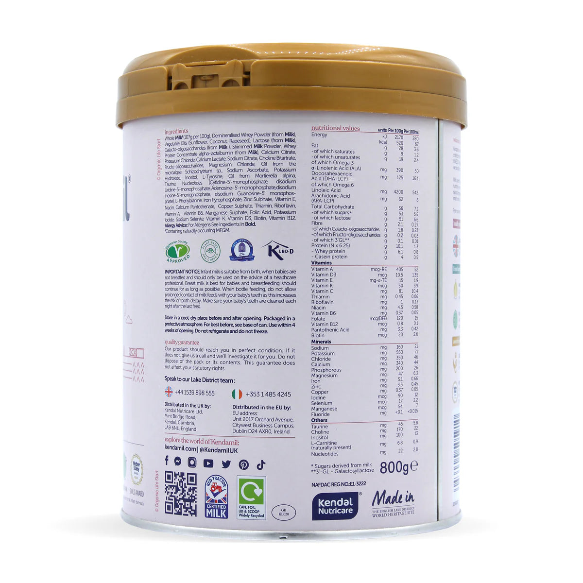 Kendamil Classic Stage 1 First Infant Milk Formula