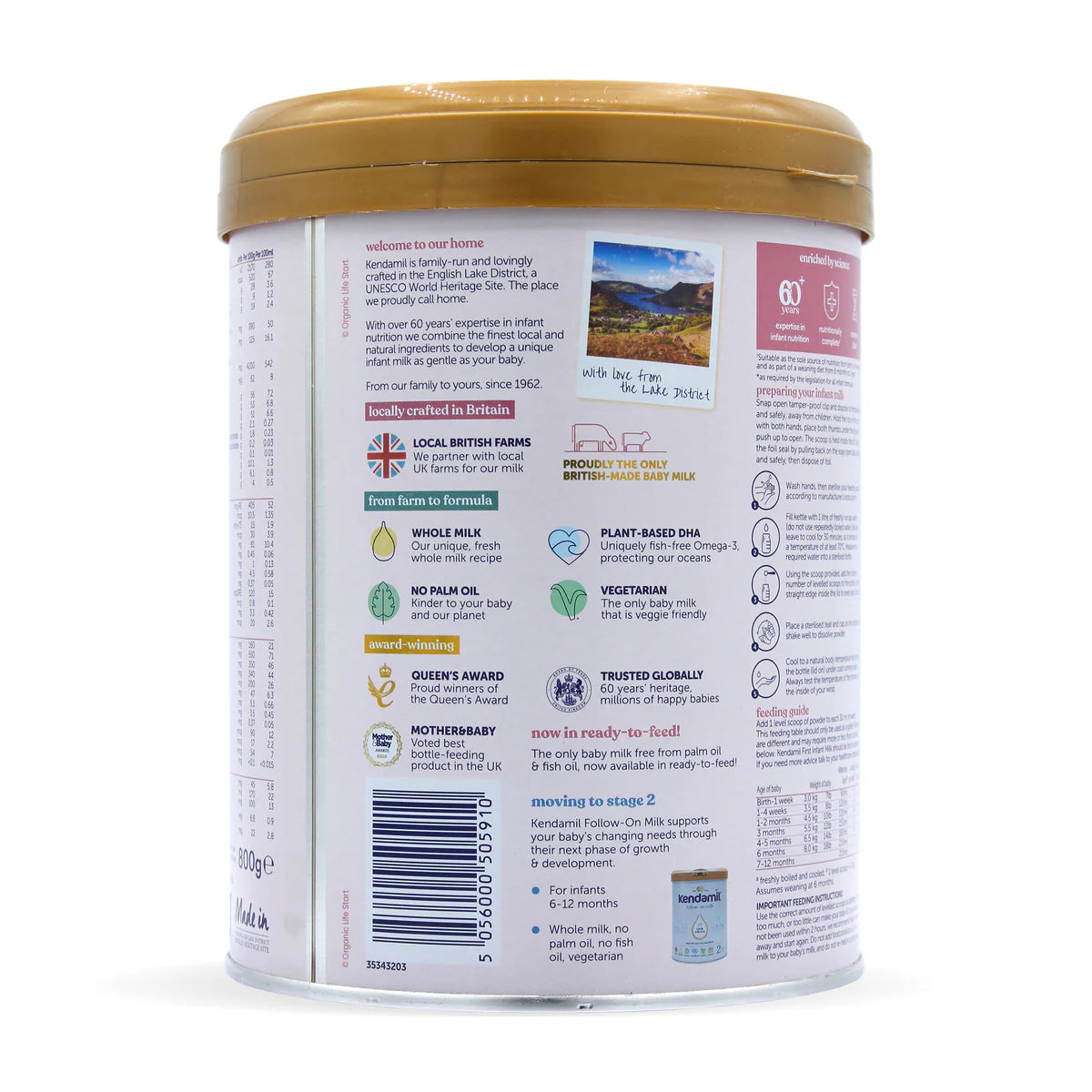 Kendamil Classic Stage 1 First Infant Milk Formula