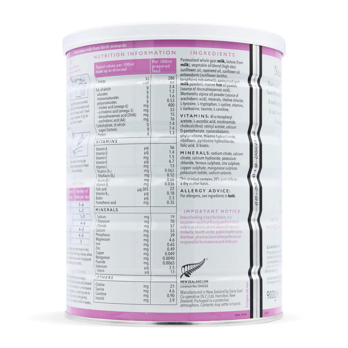 Nannycare First Infant Milk Stage 1 Goat Milk Formula