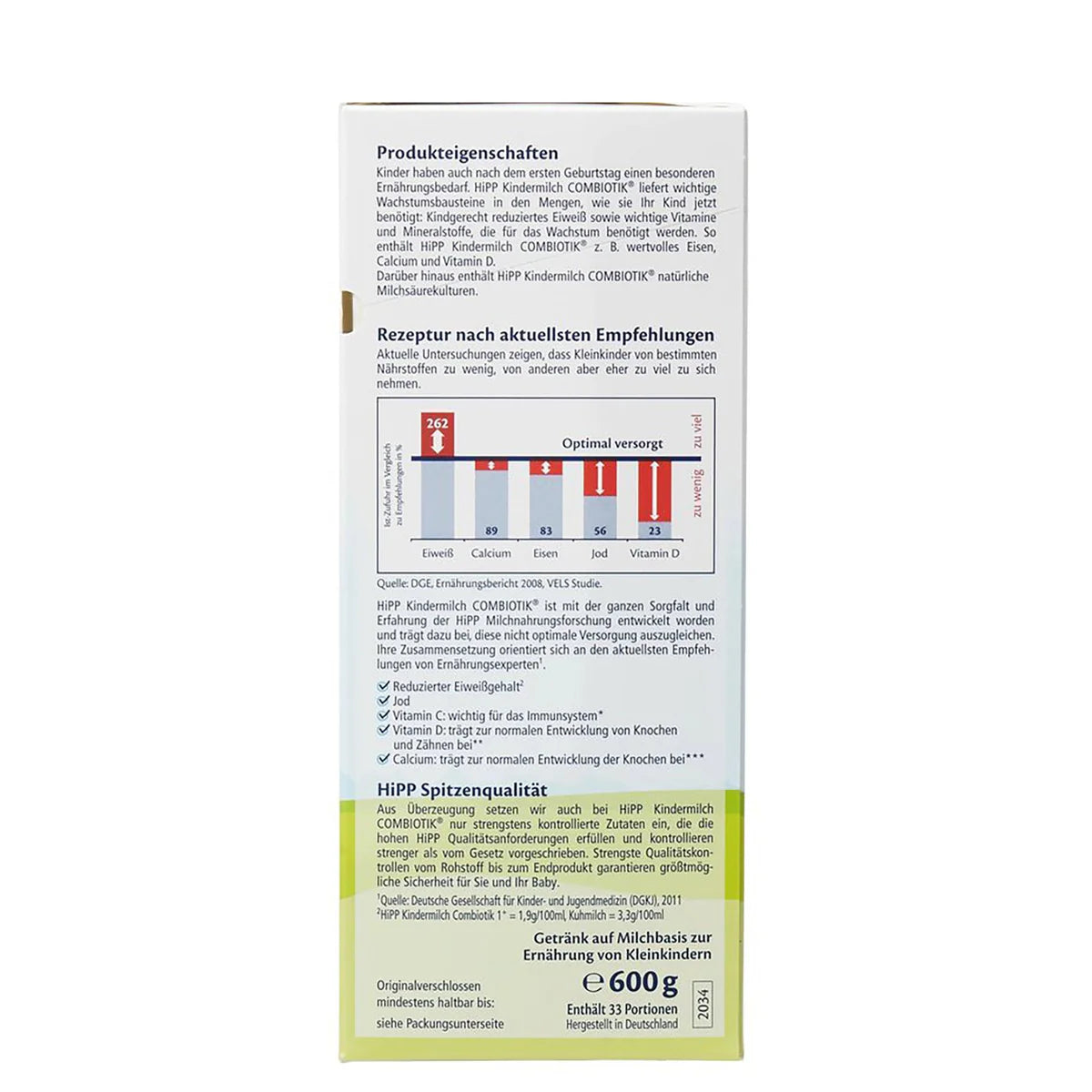 Hipp 1+ Years Combiotic Kindermilch Toddler Formula