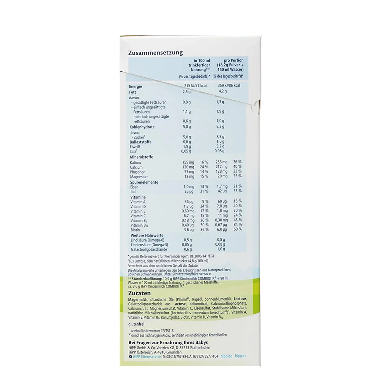 Hipp 1+ Years Combiotic Kindermilch Toddler Formula