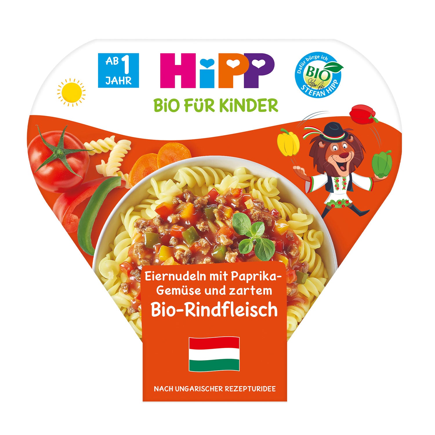 HiPP Children’s Plate Egg Noodles with Organic Beef
