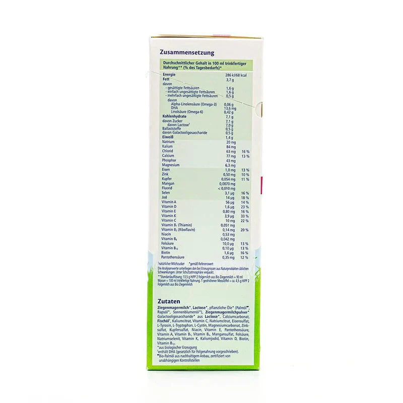 HiPP Goat Stage 2 Organic Follow-On Milk Formula