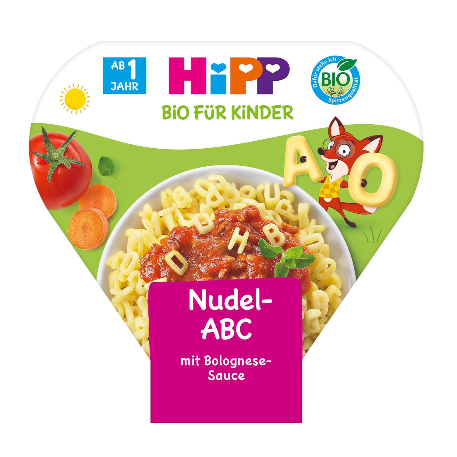 HiPP Children’s Plate Noodle ABC with Bolognese Sauce