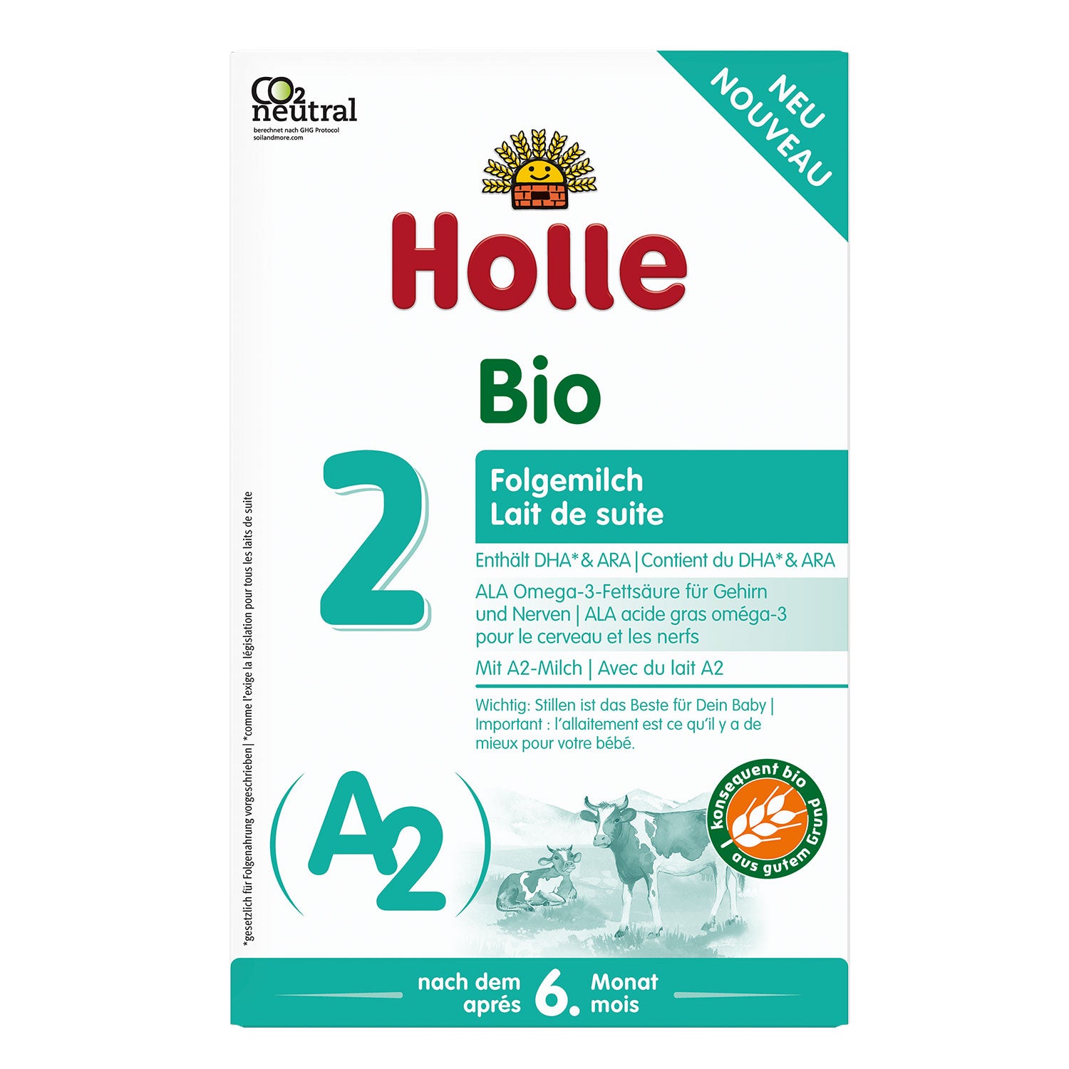 Holle A2 Stage 2 Organic Follow-On Milk Formula