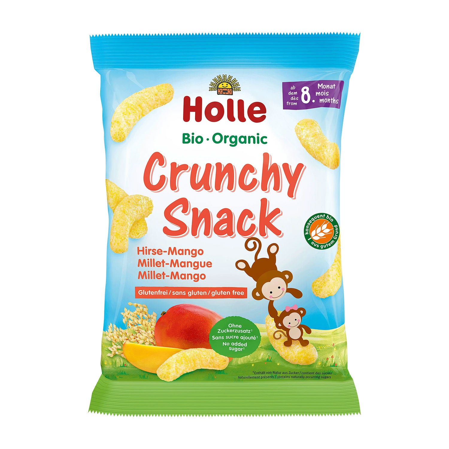 Holle Organic Crunchy Snack Millet Mango