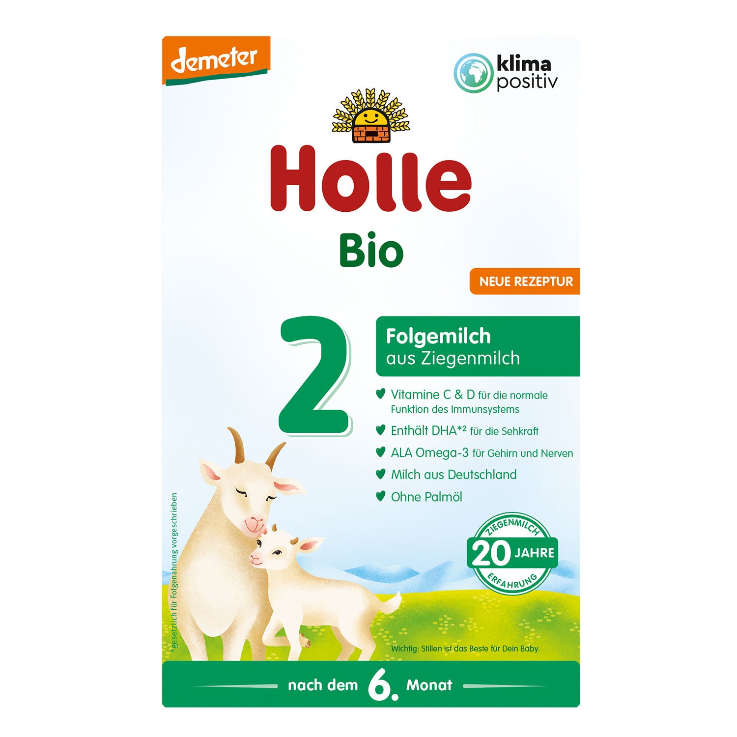 Holle Goat Stage 2 Organic Follow-On Milk Formula