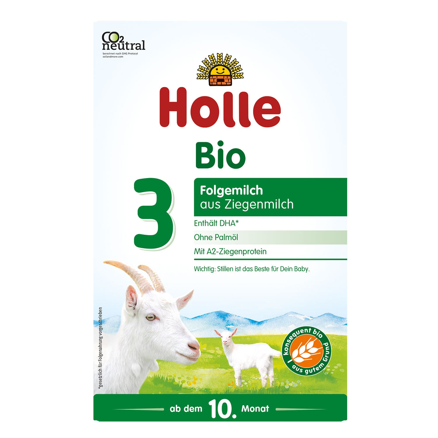 Holle Goat Stage 3 Organic Follow-On Milk Formula