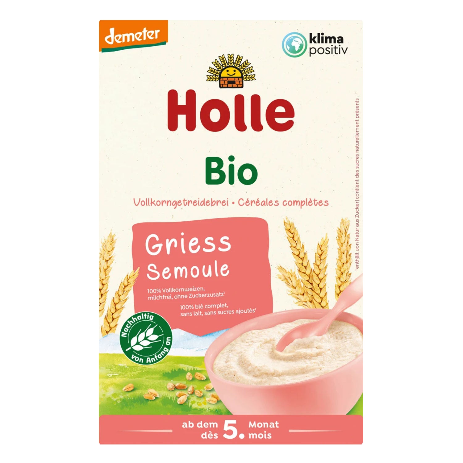 Holle Organic Semolina Porridge