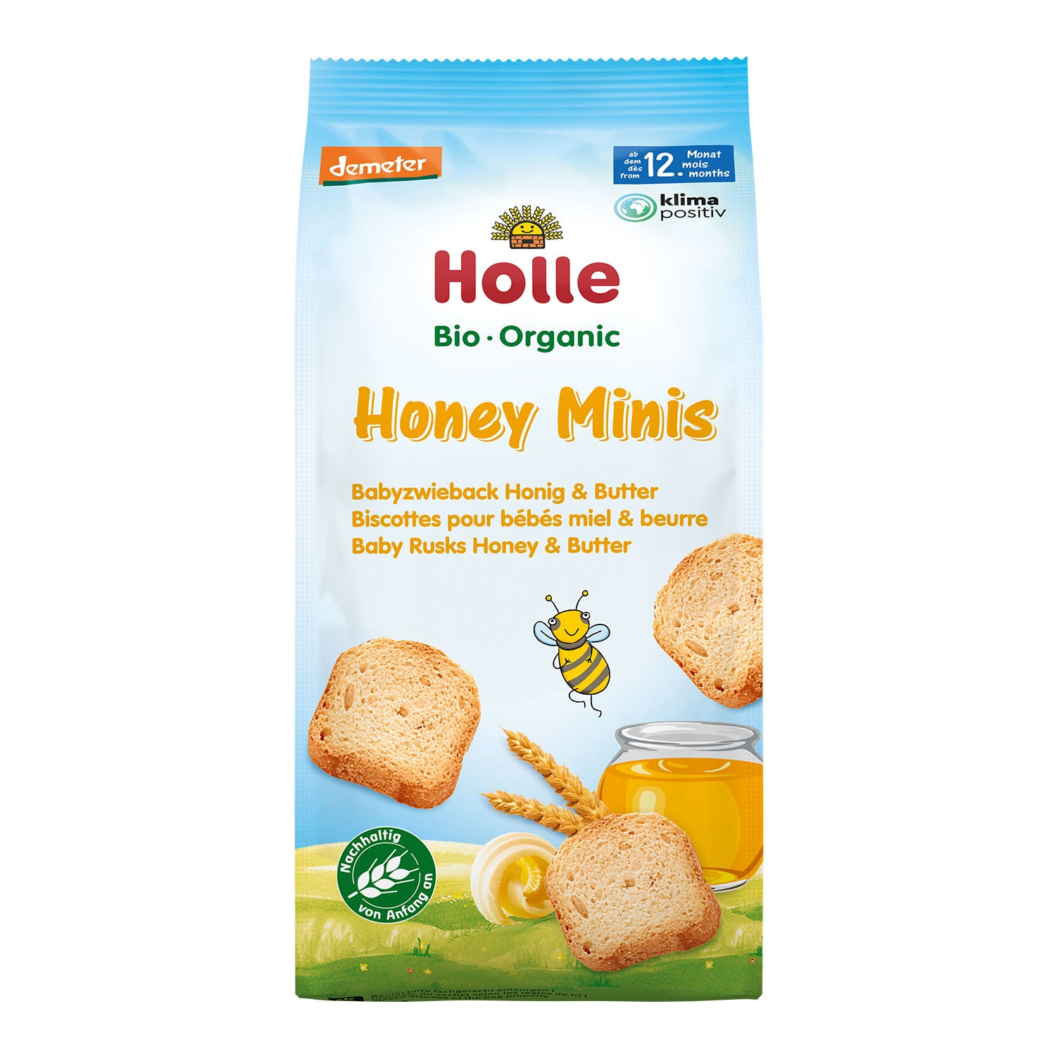 Holle Organic Rusk Honey Minis
