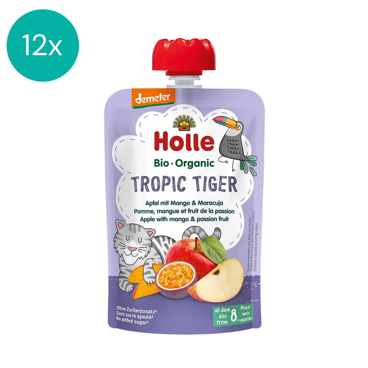 Holle Organic Tropic Tiger Apple Mango Passion Fruit