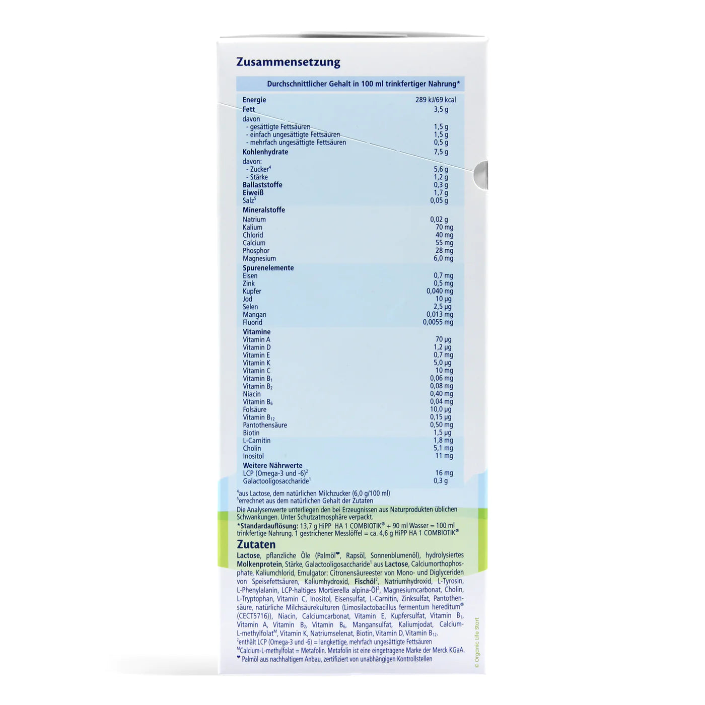 Hipp ha hotsell formula ingredients